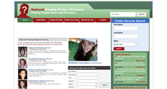 Desktop Screenshot of missingin.org